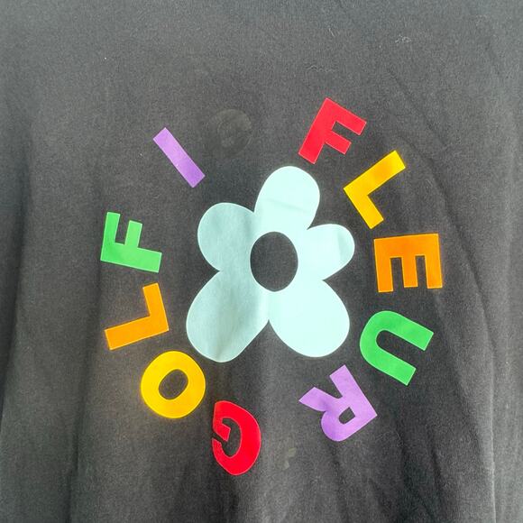 Converse T Shirt  GOLF LE FLEUR TEE Size Large Black - Picture 1 of 7